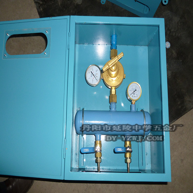 山东2接头带减压器室内氧气接头箱